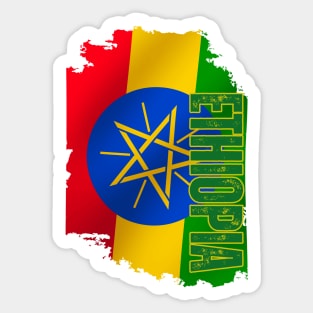Ethiopia flag, ethiopian flag Sticker